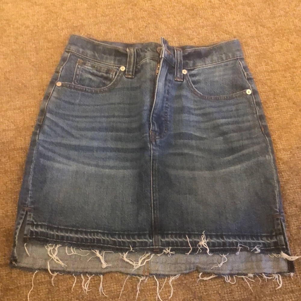 Madewell denim skirt